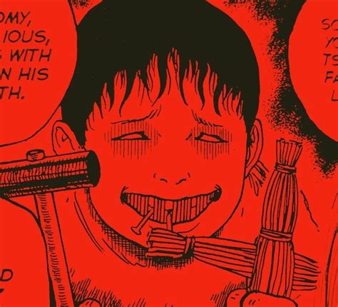 Icon Red Japanese Horror Junji Ito Red Aesthetic Manga Art Art