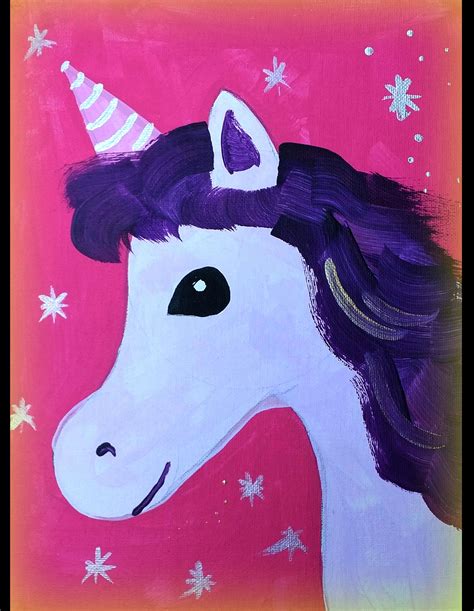 Painting For Beginners Kids Unicorn This Is An Easy Beginner Painting