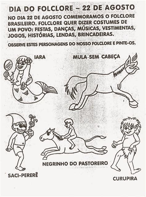Atividades Do Folclore Brasileiro
