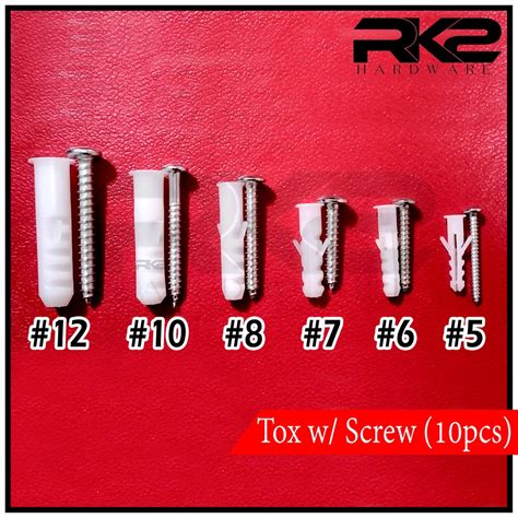 Tox With Screw 10pcs 5mm 6mm 7mm 8mm 10 Mm 12mm