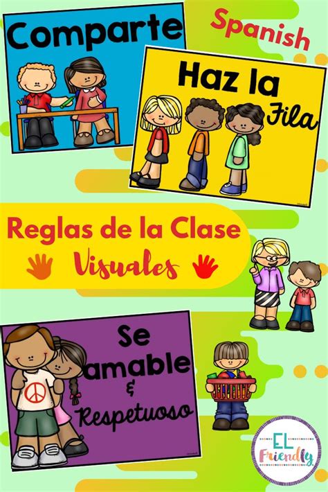 classroom rules in spanish reglas de clase visuales classroom rules poster classroom rules