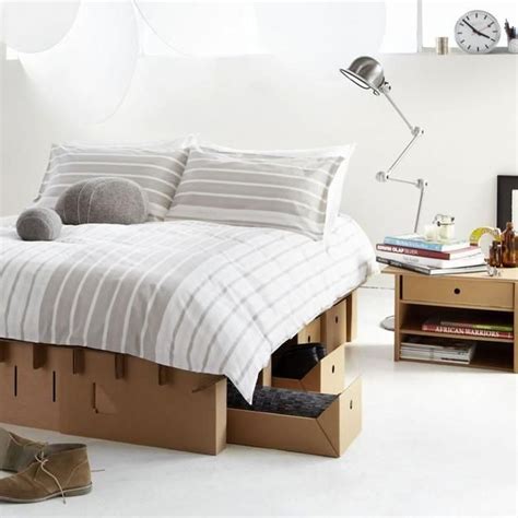 Cardboard Beds Offering Simple And Light Furniture Design For