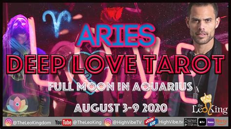 Aries Love Tarot Weekly Horoscopereading August 3rd 9th 2020 Youtube