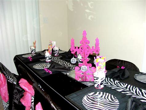 This all over print tablecloth is sold individually and coordinates with other zebra print party supplies. Zebra Spa Party Decorating Ideas | Spa party, Spa birthday ...