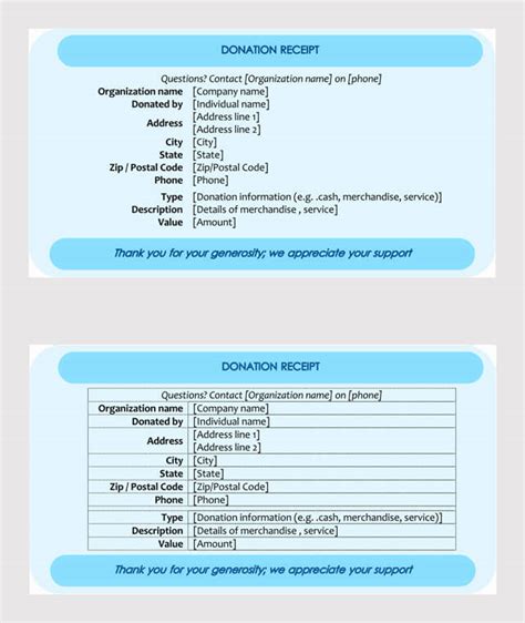 Donation Invoice Template Excel Templates