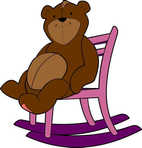 Teddy Bear Rocking Chair Openclipart