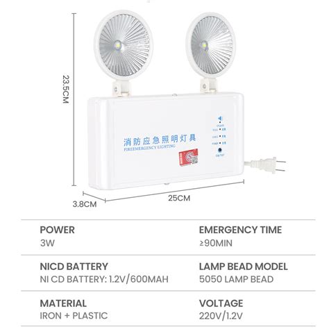 W Ac V Fire Noodverlichting Xtra Helderheid Voe Grandado