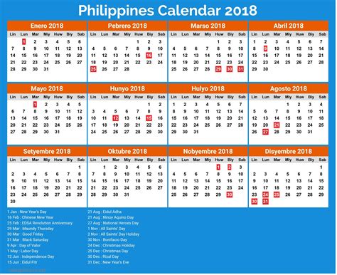 2023 Philippines Calendar With Holidays 2023 Philippines Calendar