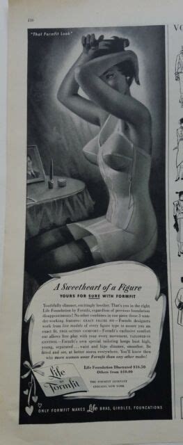 1950 Life By Formfit Foundations Womens One Piece Girdle Bra Garters