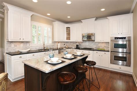 Squeeze the sponge until suds form. Canton Kitchen Cabinet Makeover: From Maple to Off White ...