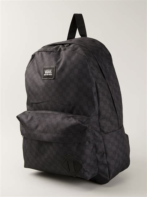 Vans Checkered Backpack In Black For Men Lyst