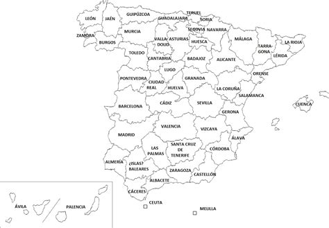 Mapa De Provincias De España