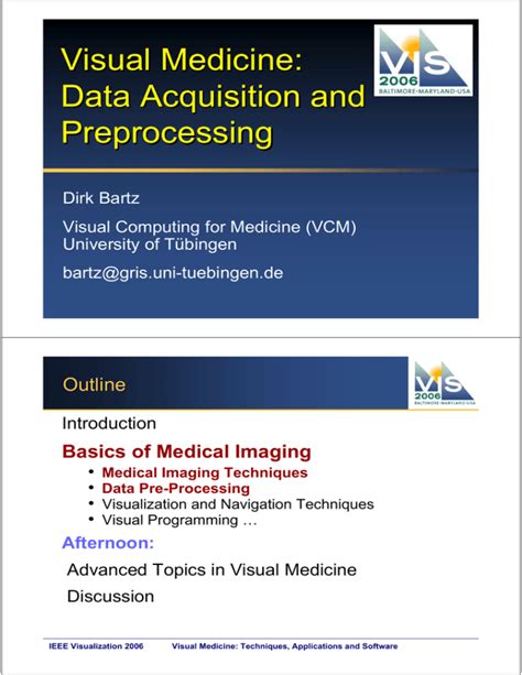 Visual Medicine Data Acquisition And Preprocessing