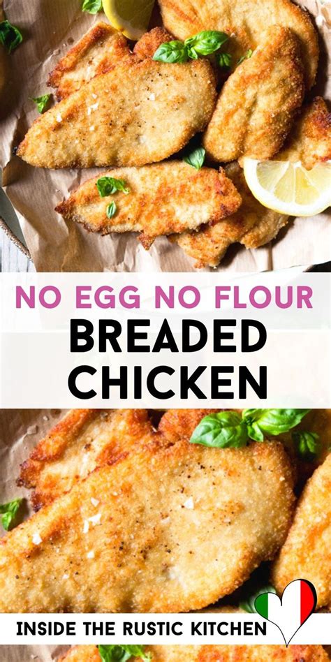 Breaded Chicken Cutlets No Flour No Egg Recept
