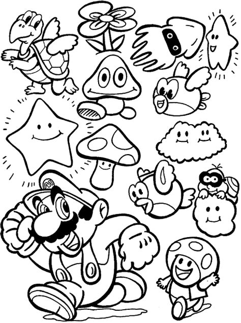 Below you will find a lot of super mario coloring pages which you can paint for your enjoyment. mario coloring pages to print | Minister Coloring