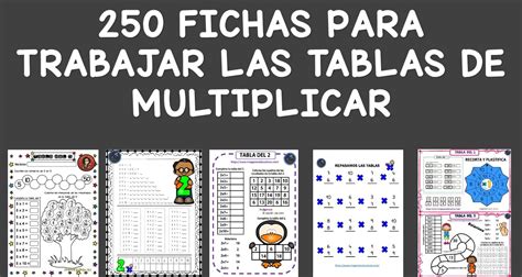 Fichas Para Trabajar Las Tablas De Multiplicar Imagenes Educativas