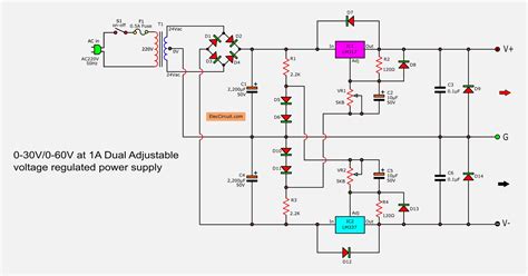 Linear Power Supply Circuit Diagram