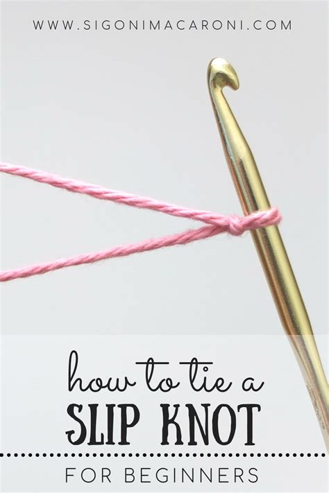 Tie A Slip Knot The Easy Way Crochet Tutorial With Pictures For