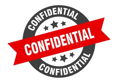 Confidential Sticker Stock Illustrations 2378 Confidential Sticker