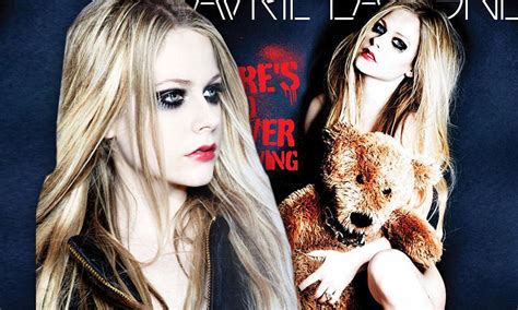 Avril Lavigne Strips Nude For Cover Of Her New Single With Just A Cuddly Toy To Protect Her