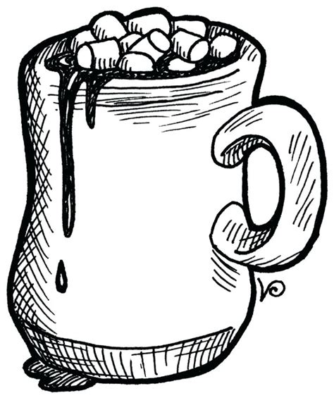 Hot Chocolate Coloring Page at GetColorings.com | Free printable colorings pages to print and color