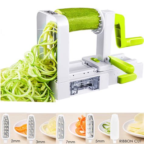 5 Blade Spiralizer Vegetable Noodle Maker And Slicer Veggie Zucchini