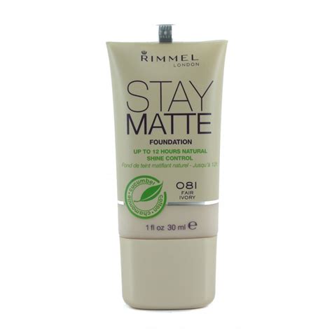 Although rimmel stay matte foundation doesn't claim anything about coverage, it still gives me a good coverage, i.e., light to medium. Rimmel Stay Matte Foundation 30ml Shine Control (081 Fair ...