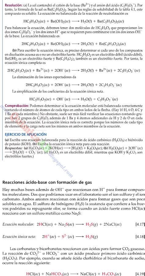 Reacciones Ácido Base Teoria Y Ejercicios Resueltos QuÍmica Paso A Paso