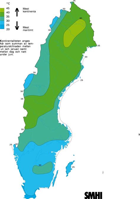 标准时间（2021年10月31起）：central european time (cet)，utc +1. 瑞典气候地图-气候的地图瑞典(北欧-欧洲)