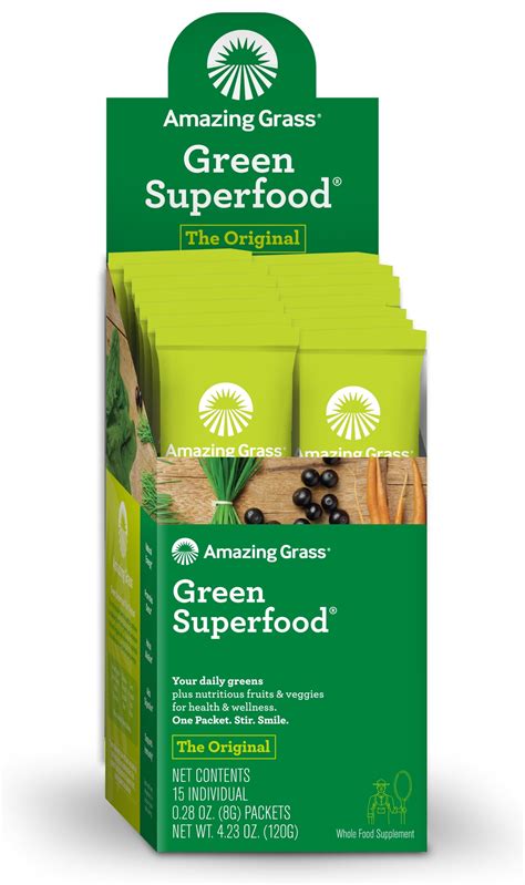 Amazing Grass Green Superfood Powder Original 15 Packets Walmart