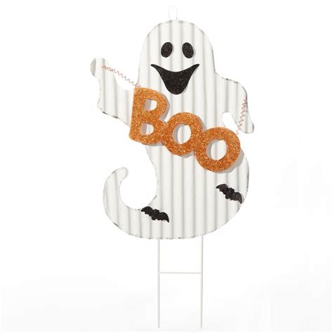 For Living Metal Ghost Stake With Boo Necklace Scary Halloween