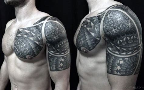 37 Magnifying Geometric Shoulder Tattoos