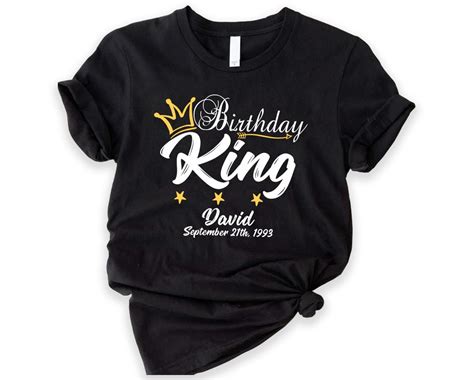 Birthday King Shirt Birthday Queen Shirt Its My Kings Birthday Custom Personalized Matching