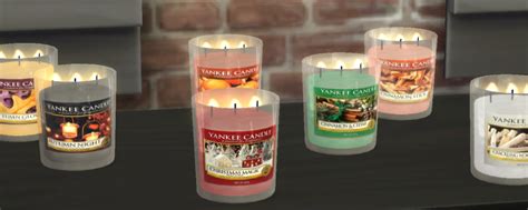 Zippyscoop Yankee Candles In Glass Jar 3 Wicks Sims 4 Cc Finds
