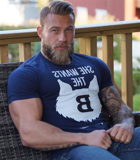 Handsome Beefy Daddy Norwegian Viking Dilf Stian Bjornes Photos