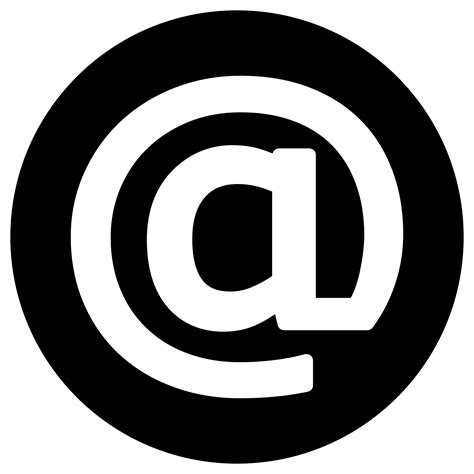 Clipart Email Icon White On Black