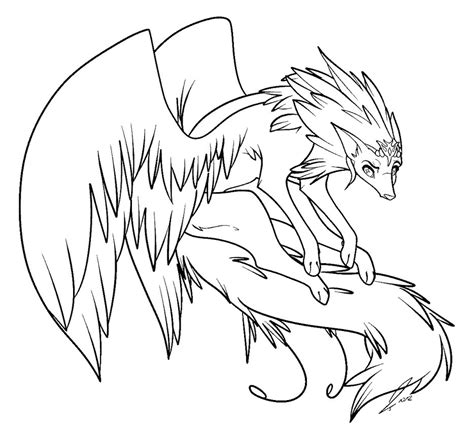 Coloring Pages Of Anime Wolves to Print | Free Coloring Sheets