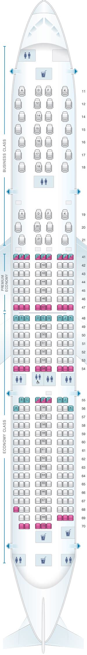 Seat Map Singapore Airlines Airbus A350 900 Config2 Seatmaestro