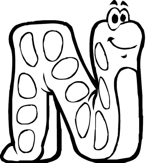 Free Letter N Coloring Page Enjoy This Letter N Coloring Page Which