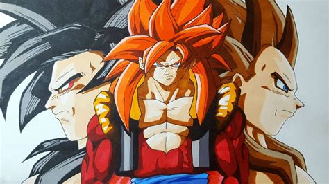 Dibujo De Goku Y Vegeta Fase 4 De Drago Dibujo De Goku Imagenes De