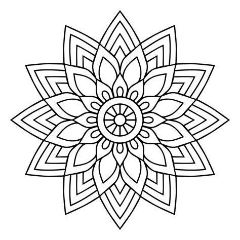 Colección de mandalas faciles para imprimir y colorear en 2020 🥇