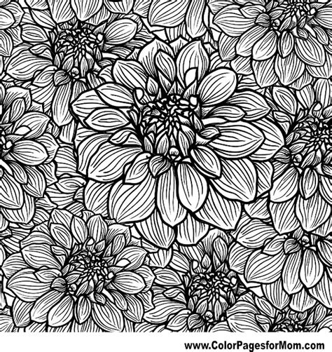 Advanced Coloring Pages Flower Coloring Page 53