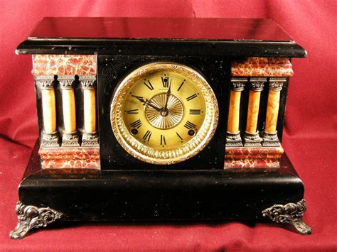 Antique Sessions Mantle Clock For Repair Or Parts Antique Price