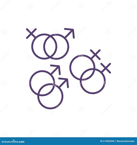 sexual orientation rgb color icon stock vector illustration of minority love 213002090