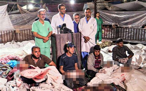 Medics Speak Surrounded By Dead Children Killed In Gaza Hospital Blast