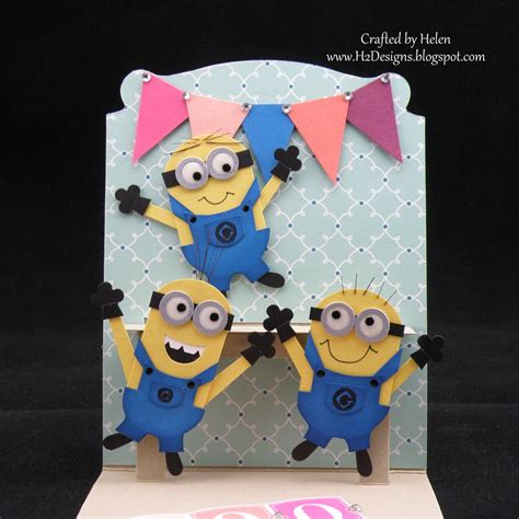For boys birthday invitations, you can even include balls, race cars and other design elements. H2 Designs: Minion Fun!!!! @ The Paper Players & Just Add Ink