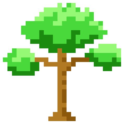 Pixel Art Baum Symbol 13743919 Png