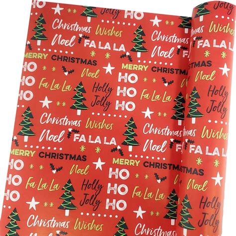 Christmas Red Wrapping Paper 12m Each Woolworths