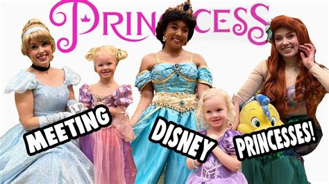 Meeting Disney Princesses Youtube