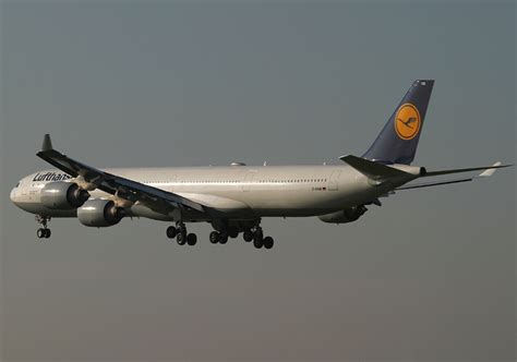 D Aihb Lufthansa Airbus A340 600 At Frankfurt Photo Id 5340